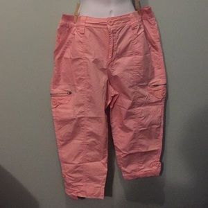 Pink Capri button up at bottom size 36 waist